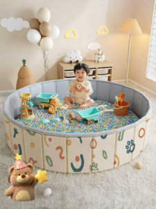 QIAOLEXIONG | Bể Chơi Cát Trong Nhà Không Độc Hại với Dụng Cụ Đào Cát An Toàn Giống Yến Mạch và Quả Bóng Chơi