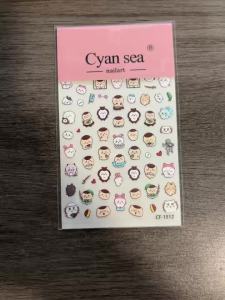 Bandai | Hachiware Usagi Hoạt Hình Họa Tiết Miếng Dán Nhỏ Dễ Thương Miếng Trang Trí Cho Ly Bàn Vali ACG Mô Hình Trang Trí Cho Mọi Lứa Tuổi