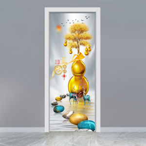 Door Sticker Whole Wooden Door Renovation Self-Adhesive Bedroom Door Glass Door Sticker Decorative Elevator Film Wall Sticker Mt85