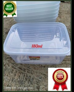 toples kotak 180ml murah berkualitas(1pcs)