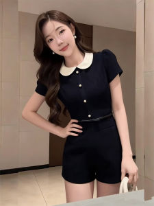 Elegant and Slimming French Aristocrat-style Jumpsuit
