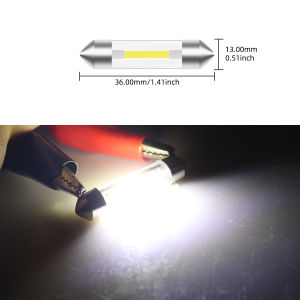 2 Chiếc Nội Thất Ô Tô Đèn Đọc Sách 31/36/39/41MM C10W COB LED Trắng 12V Xi Nhan CANBUS Lỗi Miễn Phí Biển Số Mái Chiếu Sáng Trong Nhà