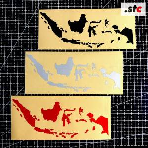 Sticker Peta Indonesia Cutting Termurah Berkualitas