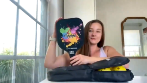 【Full Set】Pickleball Paddles Fiberglass Surface Pickleball Rackets USAPA Approved Paddle Set