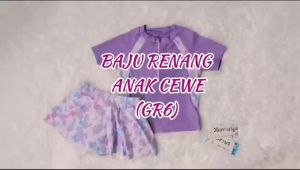 Baju Renang Anak Perempuan Rok / Baju Renang Anti UV Kode GR6