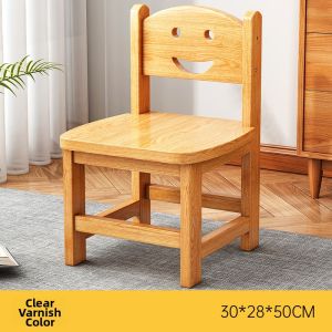 Durable Wooden Stool Home Bathroom Use Backrest Shoe Changing Bench