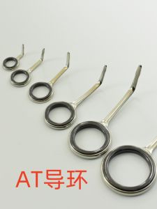 at Guide Ring Single Leg High Foot Silver Steel Frame Gaff Light Flexible Guide Ring Eye Line Path Fishing Rod DIY