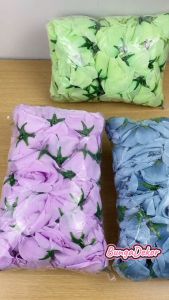 COD 100PCS KELOPAK KEPALA KUNTUM BUNGA MAWAR OF PLASTIK ARTIFICIAL DEKORASI - KUNTUMAN BUNGA TABUR - HIASAN DEKORASI WEDDING
