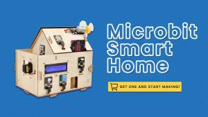 Keyestudio Microbit V2 Starter Kit Smart Home Kit V2 for BBC Micro:Bit Starter Kit DIY STEM Python & Makecode Programming kit