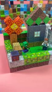 ใหม่ล่าสุด มายคราฟ magnetic ของเล่น ตัวต่อมายคราฟ แม่เหล็กสแควร์ บล็อกตัวต่อแม่เหล็กเด็ก DIY