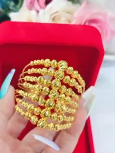 Vòng tay bi 7 hàng mạ 18.k siêu đẹp E.4.69