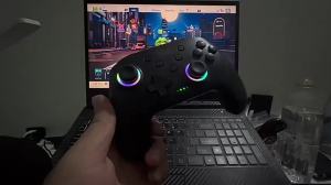 Data Frog | Data Frog Wireless Controller For Switch OLED/LITE/PC Console Pro Gamepad with Programmable Turbo Function RGB Light