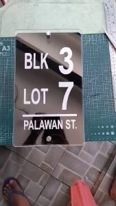 12x7 house/Business number/signage/Marker acrylic