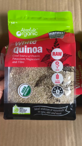 Hạt Diêm Mạch Trắng Absolute Organic White Quinoa 1kg