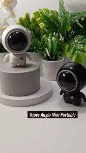 Kipas Angin Mini Astronot MF040: Kipas Leher Rechargeable & Portable