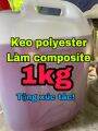 Combo 1kg nhựa Composite + 500gr bột đá tặng xúc tác làm Composite polyester. 