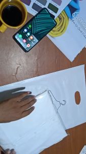 Baju Atasan Blouse Kemeja Putih Lengan Pendek Wanita