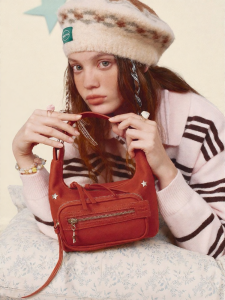 VANWALK | Polka Dot High-end Red Shoulder Bag Handbag