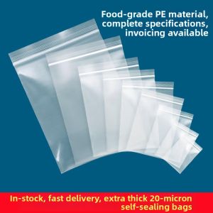 FENGFULUSHAN | Clear and Thick Food-grade Plastic Zip Bags 20um