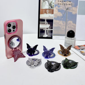 Butterfly Mirror Ring Phone Holder Foldable Finger Grip Stand Sticker for Mobile⚡PH deliveryIn stock⚡