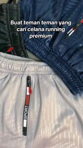 Paket 90 Ribuan Celana Pendek Pria Olahraga Runnig Gym Zipper Embos Tebal Olahraga Sport Polyster