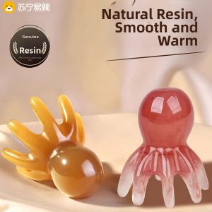 Octopus Design Massage Comb Scalp Treatment Large Wide Tooth Scratch Brush Hair Care Instrument Pressure Point Stimulation