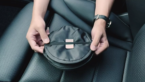 Car Trash Can Pop Up Portable Waterproof Foldable Vehicle Garbage Bin With Side Pocket