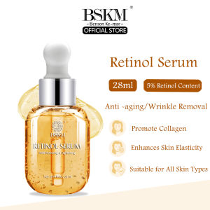 BSKM Retinol Serum Anti-Aging Lifting Firming Collagen Facial Essence Remove Wrinkles Relieve Fine Lines Repair Tighten Skin 28ml