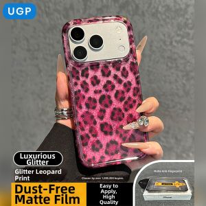 UGP | Luxury Glitter Pink Leopard Pattern Ultra Thin Full Coverage iPhone Case
