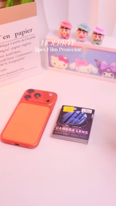 Hoerrye Lens Protector for iPhone 17ProMax/17Pro/17 Clear Lens Base ProtectorSoft BackingEasy Install