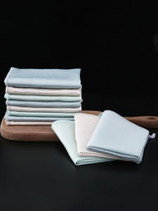 Fish Scale Cleaning Cloth Non-Stick Kitchen Dish Towel Absorbent Microfiber No- Shedding Special for Glassware And Dishes