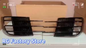 Car Front Bumper Fog Lamp Grille Spoiler For VW Golf 6 MK6 VI GTI GTD R R20 2008-2013 Fog Light Eyebrow Eye Wind Knife Trim