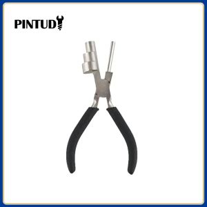 Pliers Big Head Three Section Flat Mouth Round Mouth Pliers Mini  Jewelry Pliers Jewelry DIY Pliers Winding Shape Pliers Black