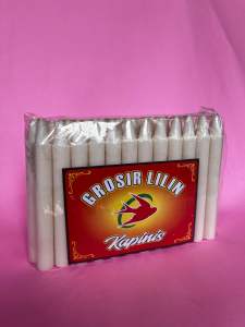 Lilin Putih Dan Warna Pack Isi 20 Panjang 17 Cm D-17 Cm Murah-lampu-Candle-Jumbo-Besar-Tahan Lama-Grosir (T06-20)