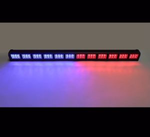 NEW ไฟไซเรน 9ช่อง 1หน้า ติดกระจก ไฟฉุกเฉิน LED Siren light strobe แสงแจ่ม DC12V-24V