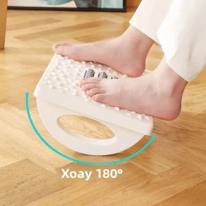 Ghế Để Chân Tiện Dụng Có Con Lăn Massage Di Động Để Dưới Bàn Làm Việc Dành Cho Nhà Và Văn Phòng Kiểu Dáng Hiện Đại Chất Liệu Nhựa.