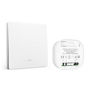 Outdoor Waterproof 1/2/3 gang Self Powered Kinetic Energy Switch No Battery Easy To Install Wireless Remote Control Switches