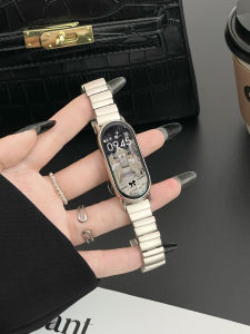 psnld | Summer New Irregular Metal Chain Advanced Fashion Ceramic Band for Smart Band