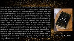 Crisol Del Mundo Chronicle of History Mysterious Words Prayers and Spells