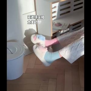 WY-XIXITIAO Women's Autumn and Winter Indoor Warm Fluffy Shoes Korean Style in Simple Cute Star Moon Cotton Slippers - Student Home Comfort Slippers