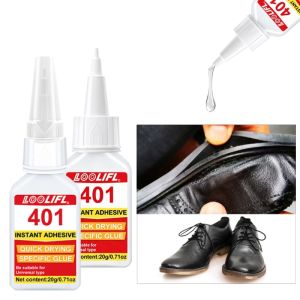 20g 401 Instant Super Glue Quick Dry Universal Strong Bond Adhesive with Precision Tips for Multi-material Repair