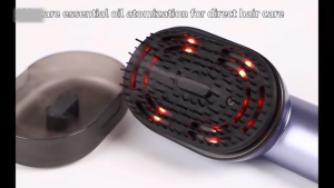 Wireless Scalp Massager Hair Brushes with Essential Oil Atomization Red Light Therapy High Frequency Vibration Removable Washable Comb