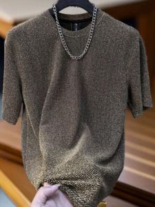 New 2024 Mens round Neck Short Sleeve T-Shirt Casual Comfortable Full Sky Star Network Popular Overhead Summer Top