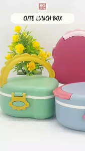 Cartoon Dinosaur Lunch Box Kids Food Containers with tableware (BGJAYA)