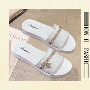 LH Bigsize New Look รองเท้าแตะ สวม 2 สี แต่งตัวแมท์ง่าย สไตล์ชิคๆ น่ารักกรุบ เพิ่มความน่ารักด้วยสีและโซ่ทอง 🎁