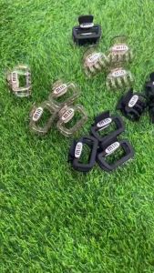 กิ๊บติดผม ลายตัวอักษร ทรงสี่เหลี่ยม ขนาดเล็ก ระดับไฮเอนด์ สีกาแฟ แบบเรียบง่าย สไตล์เรียบง่าย หรูหรา