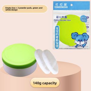 Portable Baby Powder Box Sponge Infant Special Newborn Child Heat Rash Powder Sponge Box Subpackage Box Empty Box for Travel