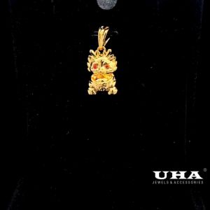 M1593 Mặt và dây chuyển nữ kiểu rồng tài lộc đơn giản thanh lịch