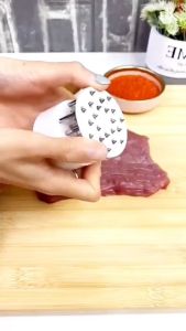KAMJE Alat Pelunak Pelembut Daging Alat Dapur Pengempuk Meat Tenderizer Pencacah Manual KMJ151