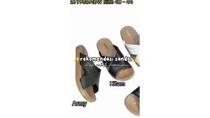 Sandal Selop Pria Dewasa Luofu Karet Empuk Model Tali Silang Anti Slip Simple Elegan